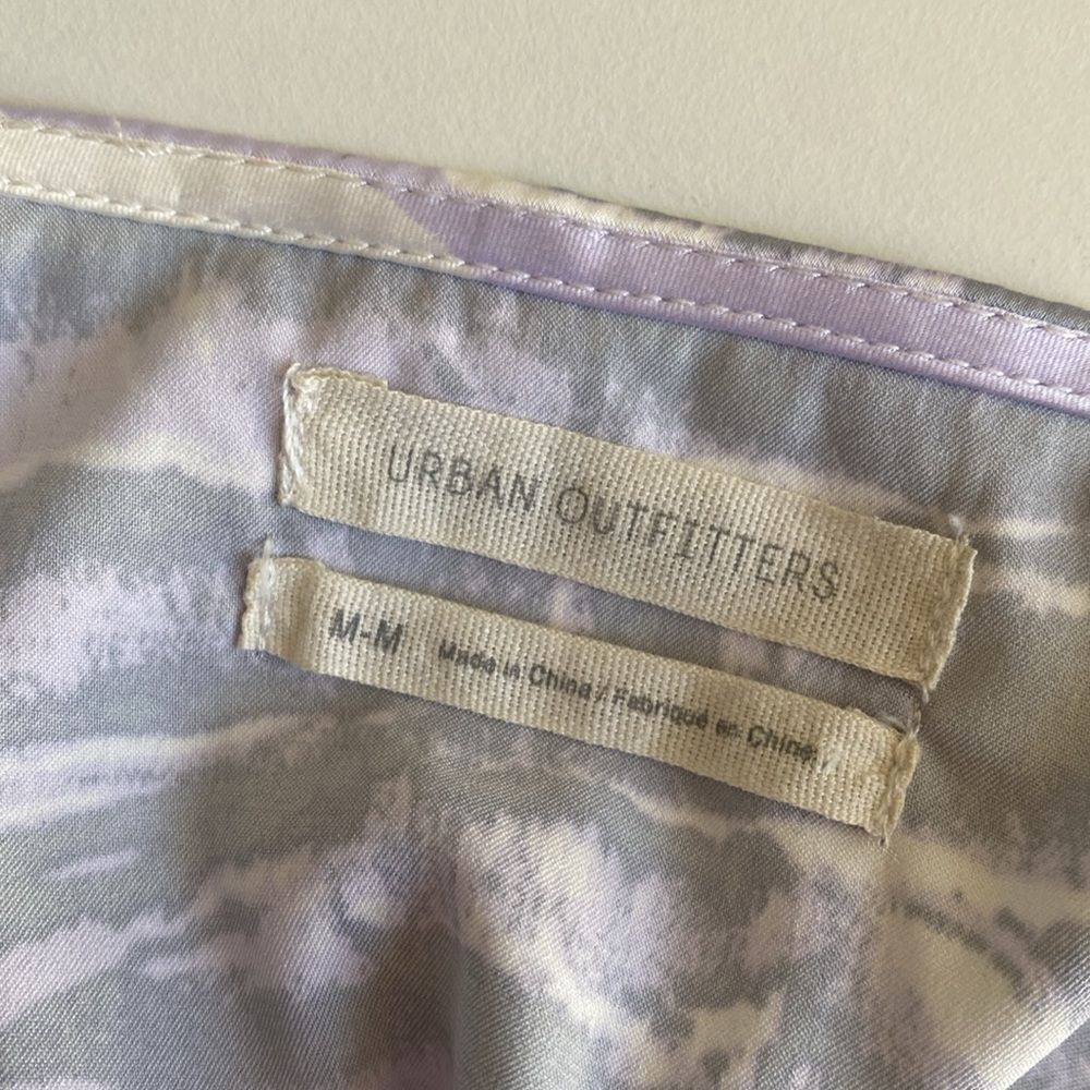 UO Kelly Surplice Midi Printed Slip Dress Size Medium - Picture 11 of 15